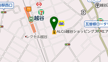 メガネフロンティアアルコ越谷店の地図画像