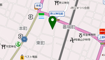 秩父市役所 市長室 地域政策課 移住相談センターの地図画像