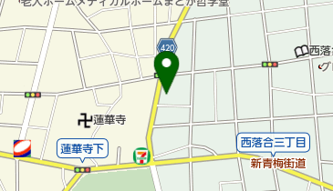 おべんとうの花咲 落合店の地図画像