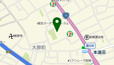 板橋区 まなぽーと大原の地図画像