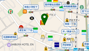 TK・SHIBUYAの地図画像