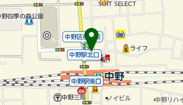 楽天モバイル中野サンモール店の地図画像