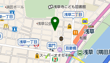 岩座浅草仲見世店の地図画像