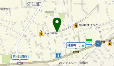 かさねや方南町店の地図画像