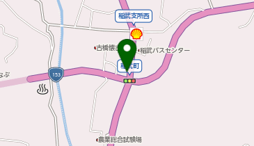 稲武町自治区会館の地図画像