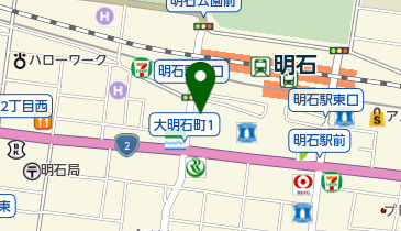 デフィー明石店の地図画像
