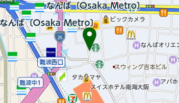 甲南チケット なんば店の地図画像