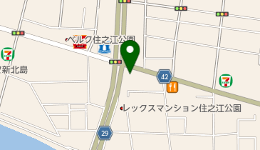 てこや南加賀屋店の地図画像