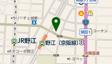 ライフデリ大阪城東店の地図画像