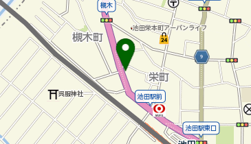 吉岡美術池田営業所の地図画像
