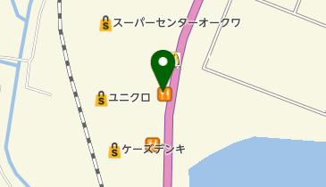 GooG スーパーセンターオークワ南紀店の地図画像