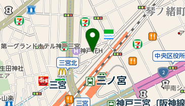 アットワンJR三宮店の地図画像