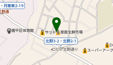 花いちや北野店の地図画像