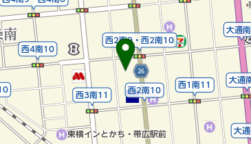 花いち都屋帯広店の地図画像