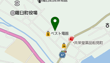 郷土料理ひろ瀬の地図画像