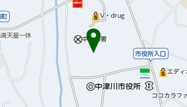 中津川市役所 児童センターの地図画像