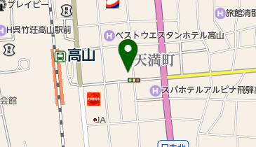 ifc高山店の地図画像