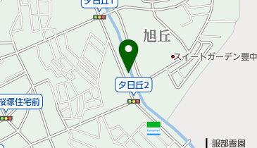 かさねや豊中店の地図画像