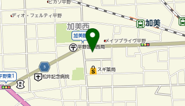 平野区役所 北部サービスセンターの地図画像