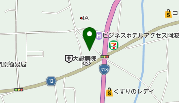 大野病院 病児保育室こもれびの地図画像