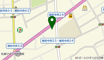 軽自動車館新さっぽろ店の地図画像