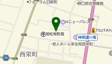 会津中央病院アンチエイジングバンクの地図画像