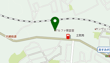 東雲堂アルファホール土気の地図画像
