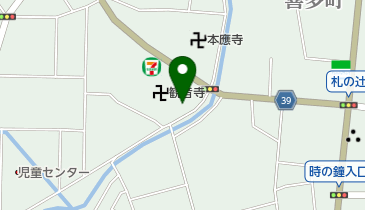 けやきベーカリーの地図画像