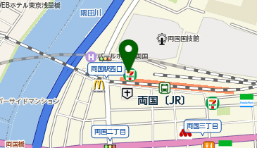 両国観光案内所の地図画像
