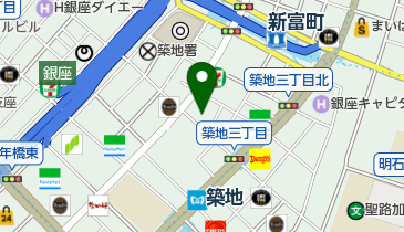 刷毛じょうゆ海苔弁山登り・築地直売所の地図画像