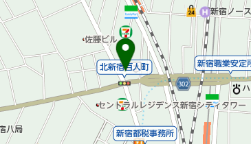 肉あんかけチャーハン炒王百人町店の地図画像