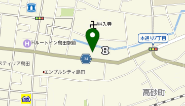 テーラートミヤ島田本店の地図画像