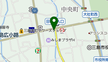 メガネの三島本町店の地図画像