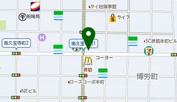 モンゴル式整体院船場店の地図画像