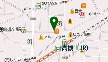 ライオンカレー高槻店の地図画像