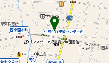 東広島市役所 東広島芸術文化ホールくららの地図画像
