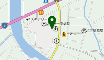 益田市病児保育室ぞうさんのせなかの地図画像