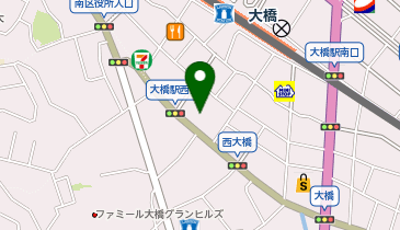 フィン大橋・就労移行支援事業所の地図画像