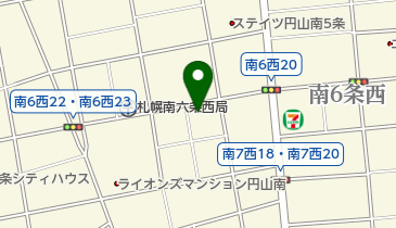 かさねや札幌円山店の地図画像