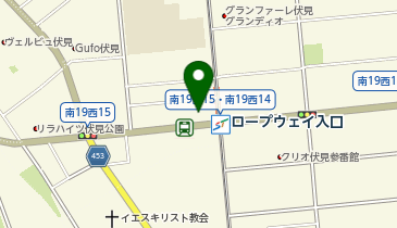 ふしみ美容店の地図画像