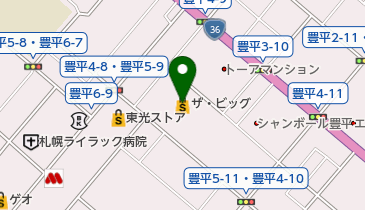 花いちや豊平店の地図画像