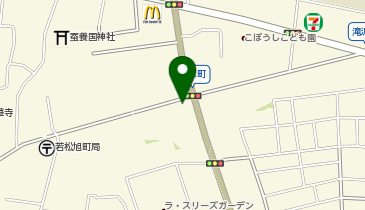 美容プラージュ会津若松滝沢店の地図画像