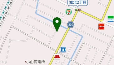 小山バプテスト教会の地図画像