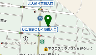 ペットコミュニティプラザひたち野うしく店の地図画像