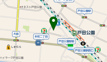 アッシュ戸田公園店の地図画像
