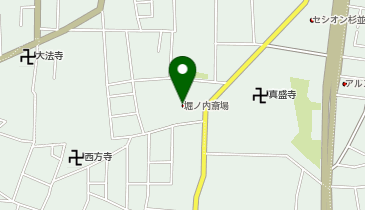 堀ノ内斎場の地図画像