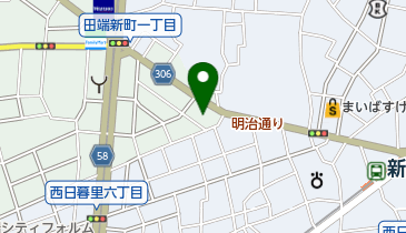 コンビニフィットネス日暮里の地図画像