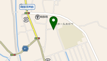 岡部支所分館の地図画像