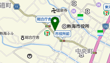 熱海市役所 健康福祉部 社会福祉課 親子ふれあいサロンの地図画像