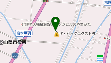 ヒカリクリーニング ビッグ山県高富2号店の地図画像